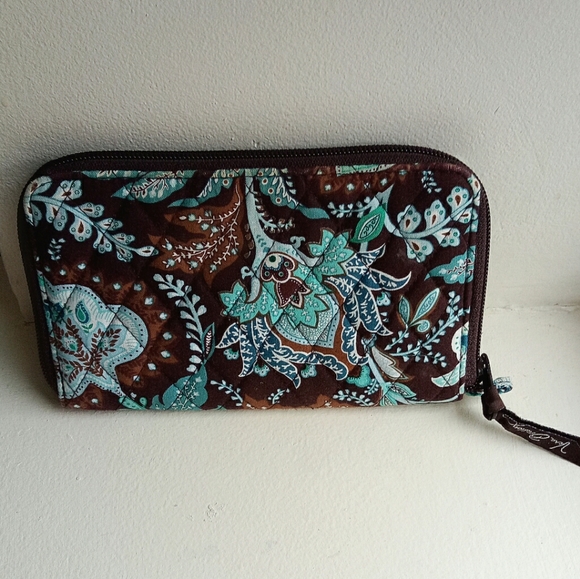 Vera Bradley Handbags - Large Vera Bradley zip around wallet clutch